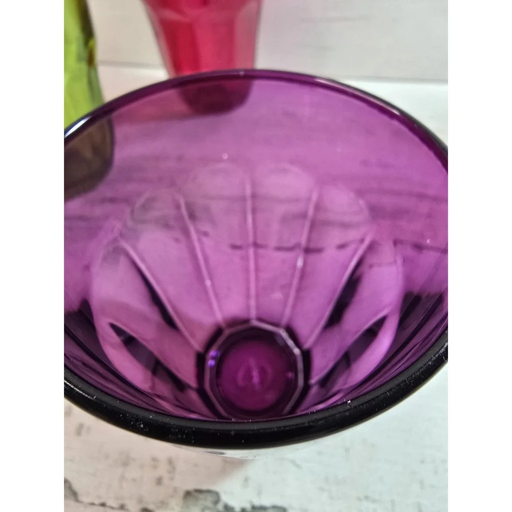 Circleware Juice Glasses‎ Set of 4 Jewel Gem Colors